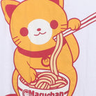 Close-up of the main graphic on the Vintage Modern Maruchan "Ramen Cat" T-Shirt - L