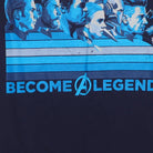 Close-up of the main graphic on the Vintage Modern Marvel's Avengers "Become A Legend" T-Shirt - M