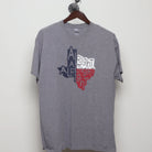 Front view of Vintage Modern Matthew McConaughey "Alright Alright Alright Texas" T-Shirt - L