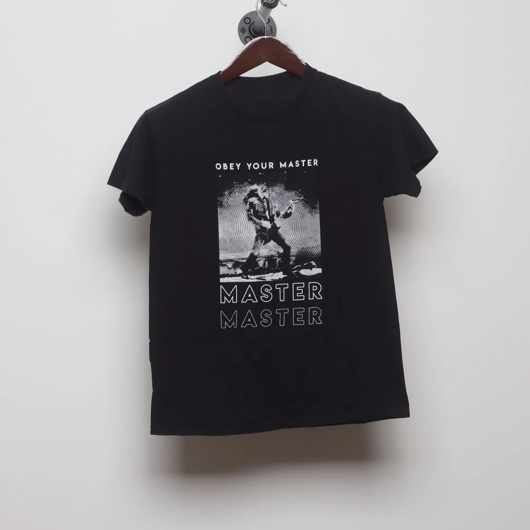 Front view of Vintage Modern Metallica "Obey Your Master" T-Shirt - S