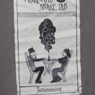 Close-up of the main graphic on the Vintage Modern Molinaro Snake Lab "Summoning Tarot Card" T-Shirt - M