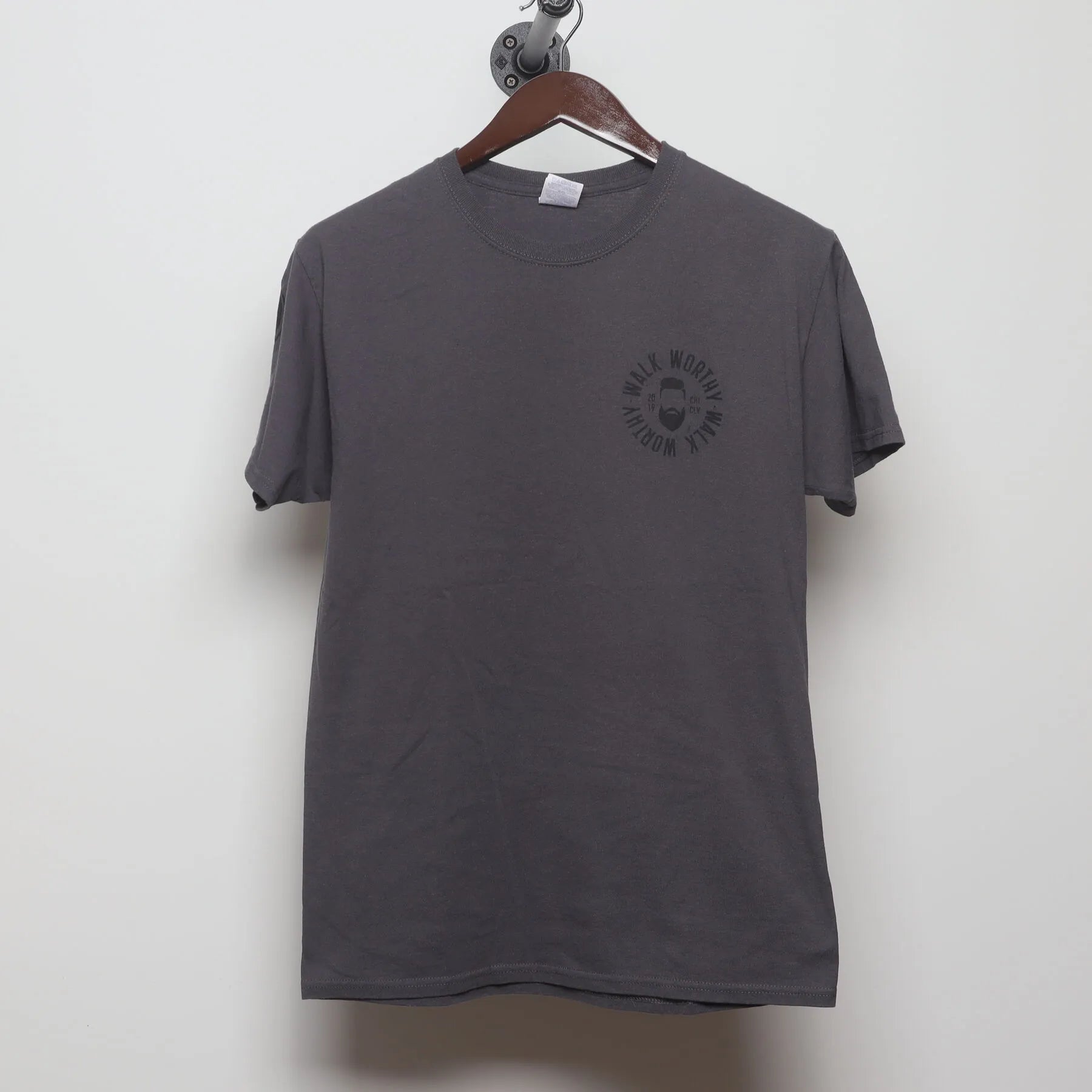 Front view of Vintage Modern Moody Radio "Walk Worthy Conference" T-Shirt - S