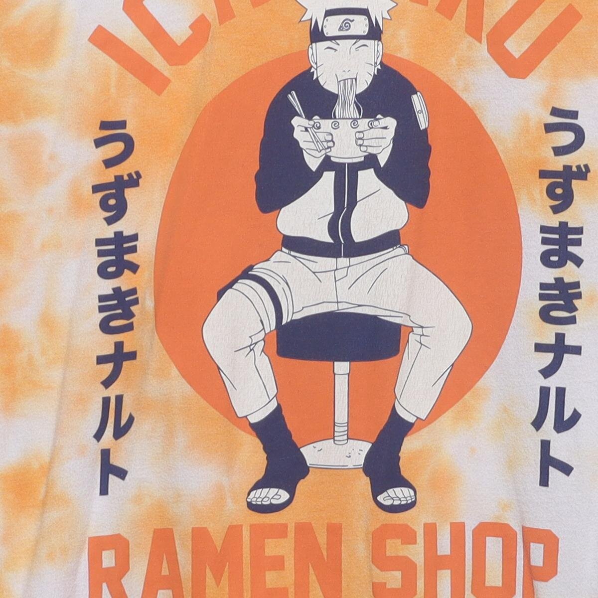 Close-up of the main graphic on the Vintage Modern Naruto "Ichiraku Ramen Shop" T-Shirt - M