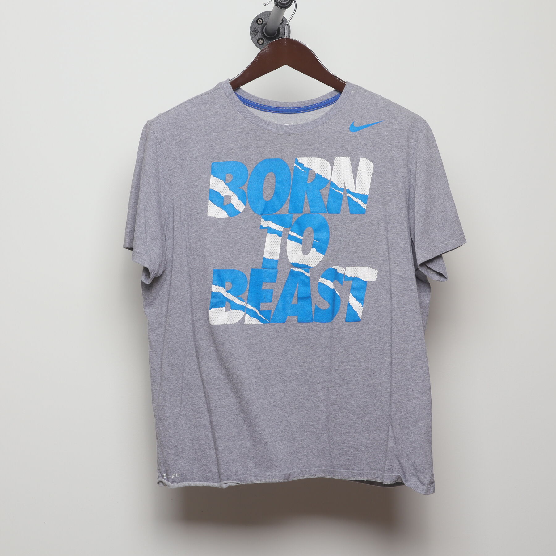 Front view of Vintage Modern Nike "Born To Beast" T-Shirt - L