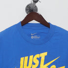 Close-up of the collar and tag on the Vintage Modern Nike "Just Do It Swoosh Logo" T-Shirt - M