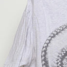 Close-up of the sleeve on the Vintage Modern Nipsey Hussle "Never Let A Hard Time Humble Us" T-Shirt - L