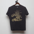 Front view of Vintage Modern Oakley "Stacked Logo Graphic" T-Shirt - M