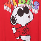 Close-up of the main graphic on the Vintage Modern Peanuts "Snoopy Joe Cool Vibes" T-Shirt - XL