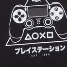 Close-up of the main graphic on the Vintage Modern PlayStation "Japanese Controller Graphic" T-Shirt - XS