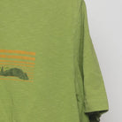 Close-up of the sleeve on the Vintage Modern REI "Lakeside Sunset" T-Shirt - L