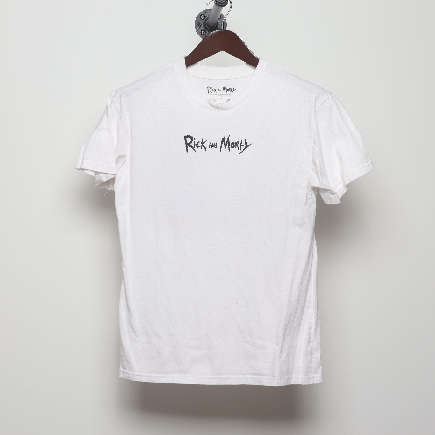 Front view of Vintage Modern Rick and Morty "Rick The Ruler" T-Shirt - S