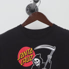 Close-up of the collar and tag on the Vintage Modern Riot Society "Santa Cruz Reaper" T-Shirt - S
