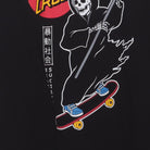 Close-up of the main graphic on the Vintage Modern Riot Society "Santa Cruz Reaper" T-Shirt - S