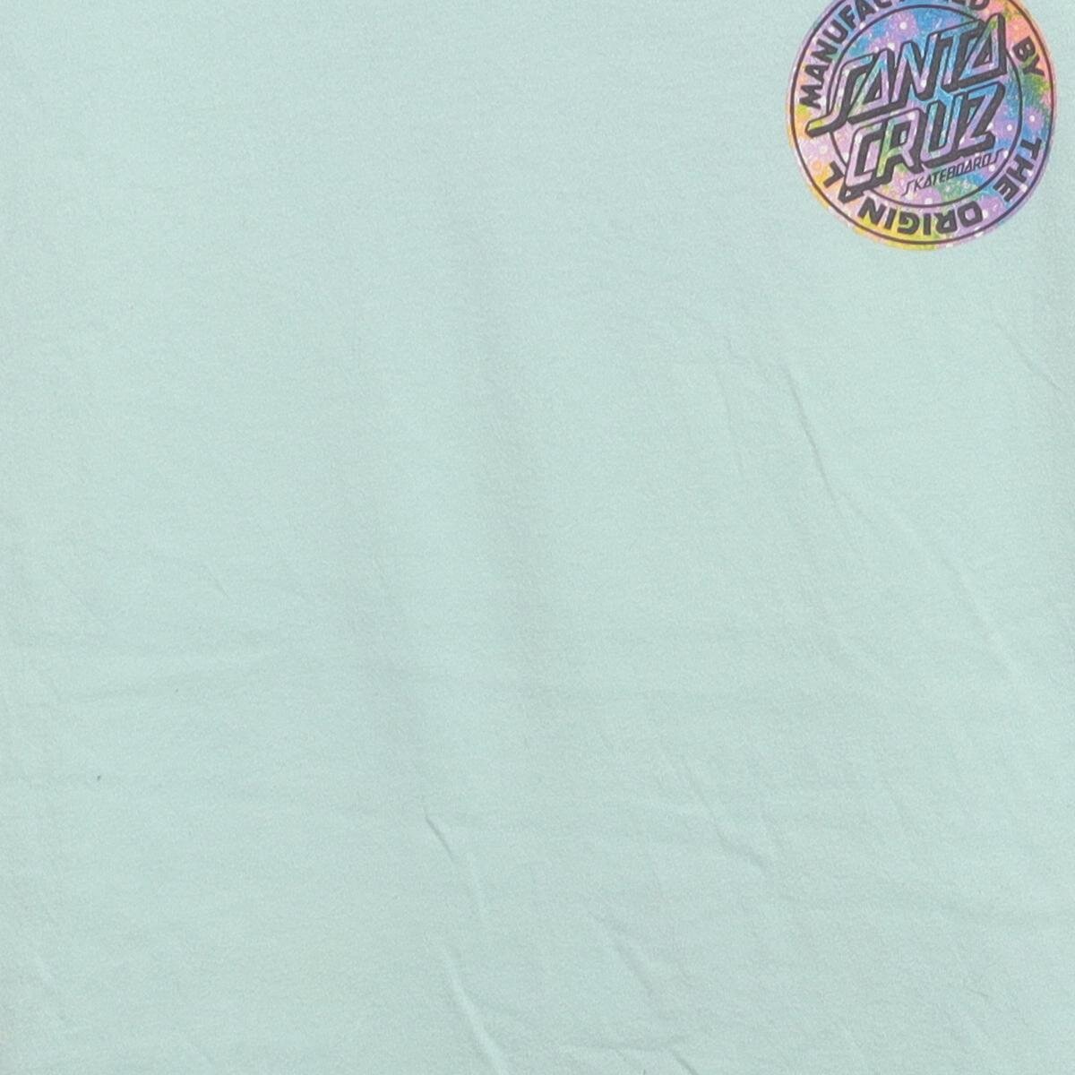 Close-up of the main graphic on the Vintage Modern Santa Cruz "Cosmic Logo" T-Shirt - S