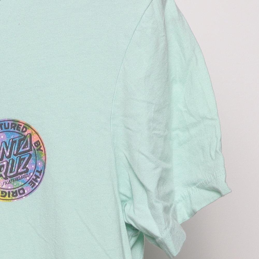 Close-up of the sleeve on the Vintage Modern Santa Cruz "Cosmic Logo" T-Shirt - S