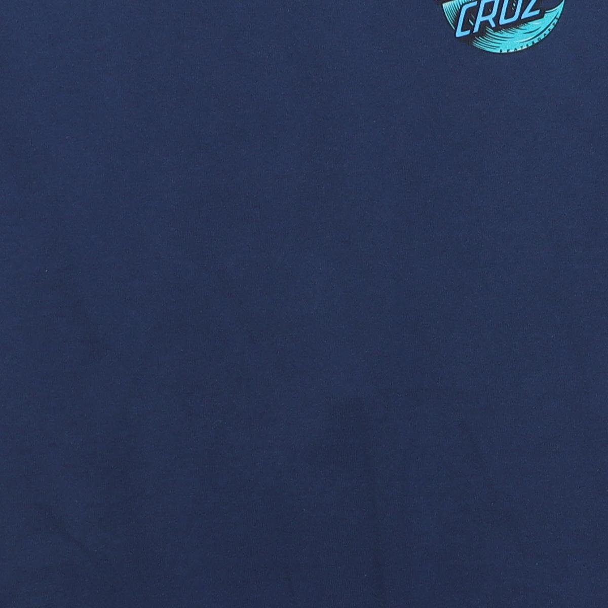 Close-up of the main graphic on the Vintage Modern Santa Cruz "Wave Dot Logo" T-Shirt - XS