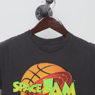 Close-up of the collar and tag on the Vintage Modern Space Jam "Classic Logo" T-Shirt - XS