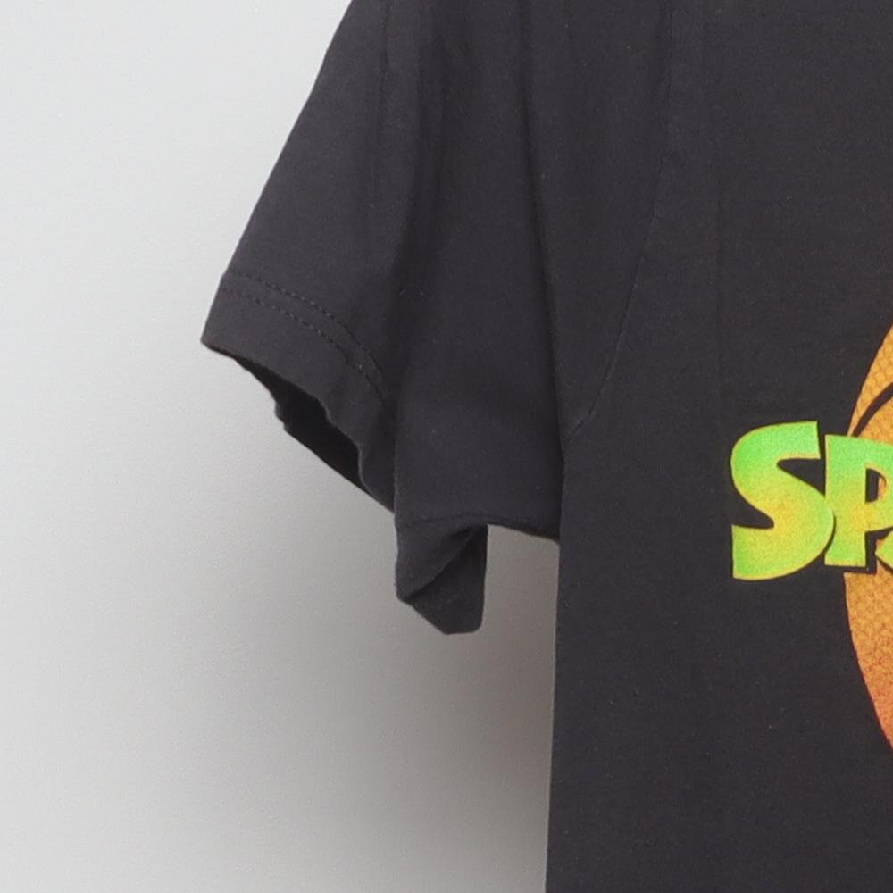 Close-up of the sleeve on the Vintage Modern Space Jam "Classic Logo" T-Shirt - XS