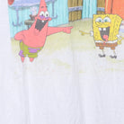 Close-up of the main graphic on the Vintage Modern SpongeBob SquarePants "Laughing Patrick & SpongeBob" T-Shirt - M