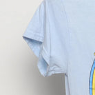 Close-up of the sleeve on the Vintage Modern Steven Rhodes "Stay Positive!" T-Shirt - XS