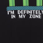 Close-up of the main graphic on the Vintage Modern Super Mario Bros. "I'm Definitely In My Zone" T-Shirt - S