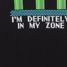Close-up of the main graphic on the Vintage Modern Super Mario Bros. "I'm Definitely In My Zone" T-Shirt - S