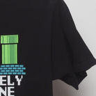 Close-up of the sleeve on the Vintage Modern Super Mario Bros. "I'm Definitely In My Zone" T-Shirt - S