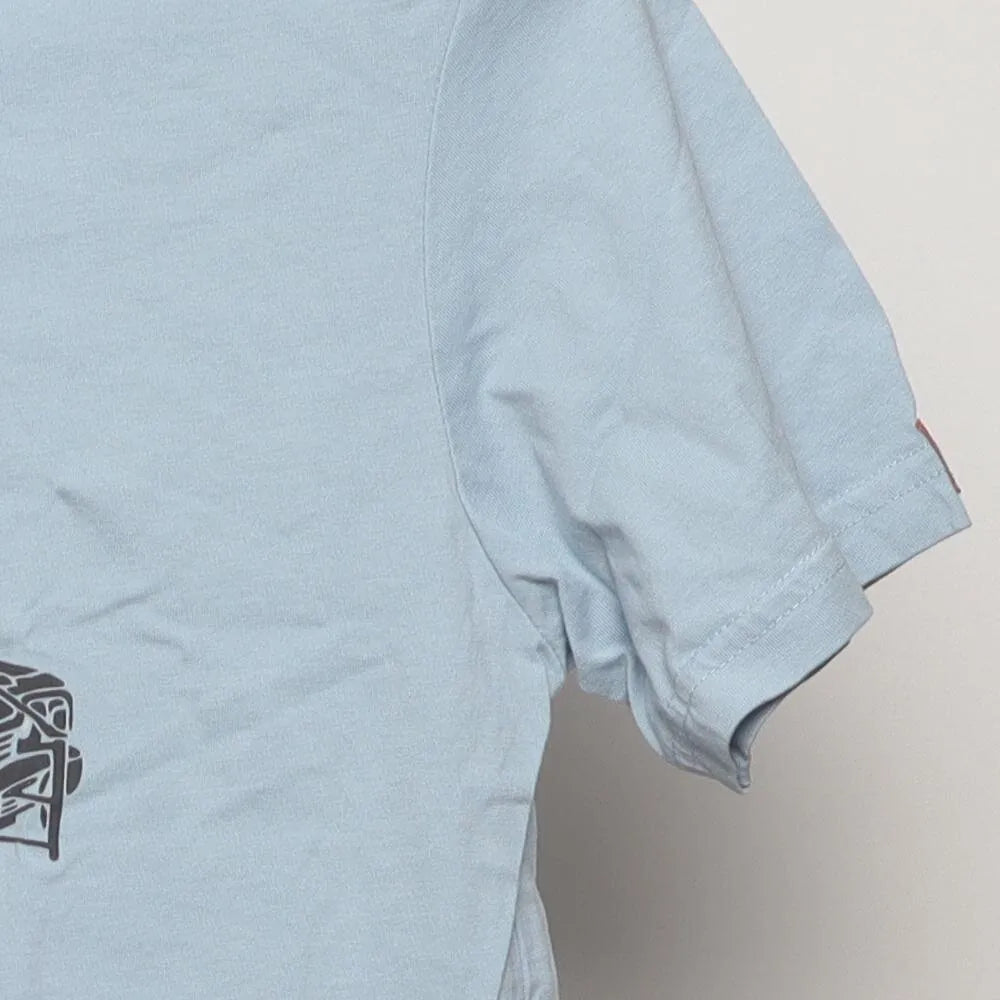 Close-up of the sleeve on the Vintage Modern The Blues Brothers "Bluesmobile" T-Shirt - S