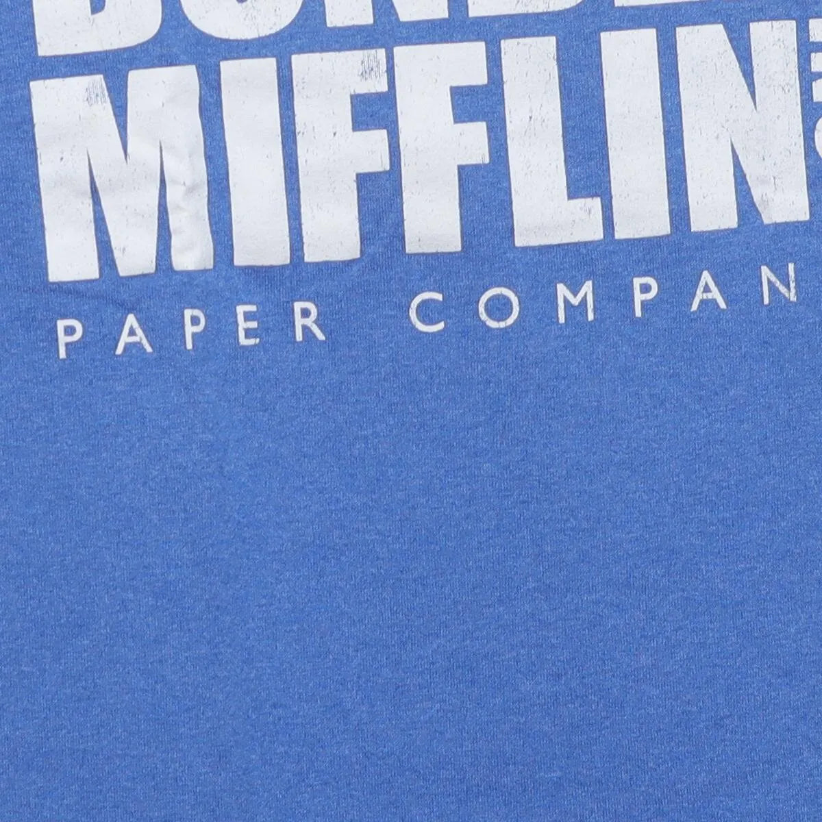 Close-up of the main graphic on the Vintage Modern The Office "Dunder Mifflin Paper Company" T-Shirt - M