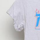 Close-up of the single stitch sleeve on the Vintage Modern Thrasher Magazine "Flame Logo" T-Shirt - XS