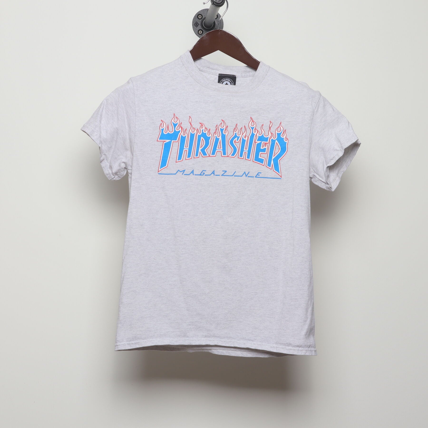 Front view of Vintage Modern Thrasher Magazine "Flame Logo" T-Shirt - XS