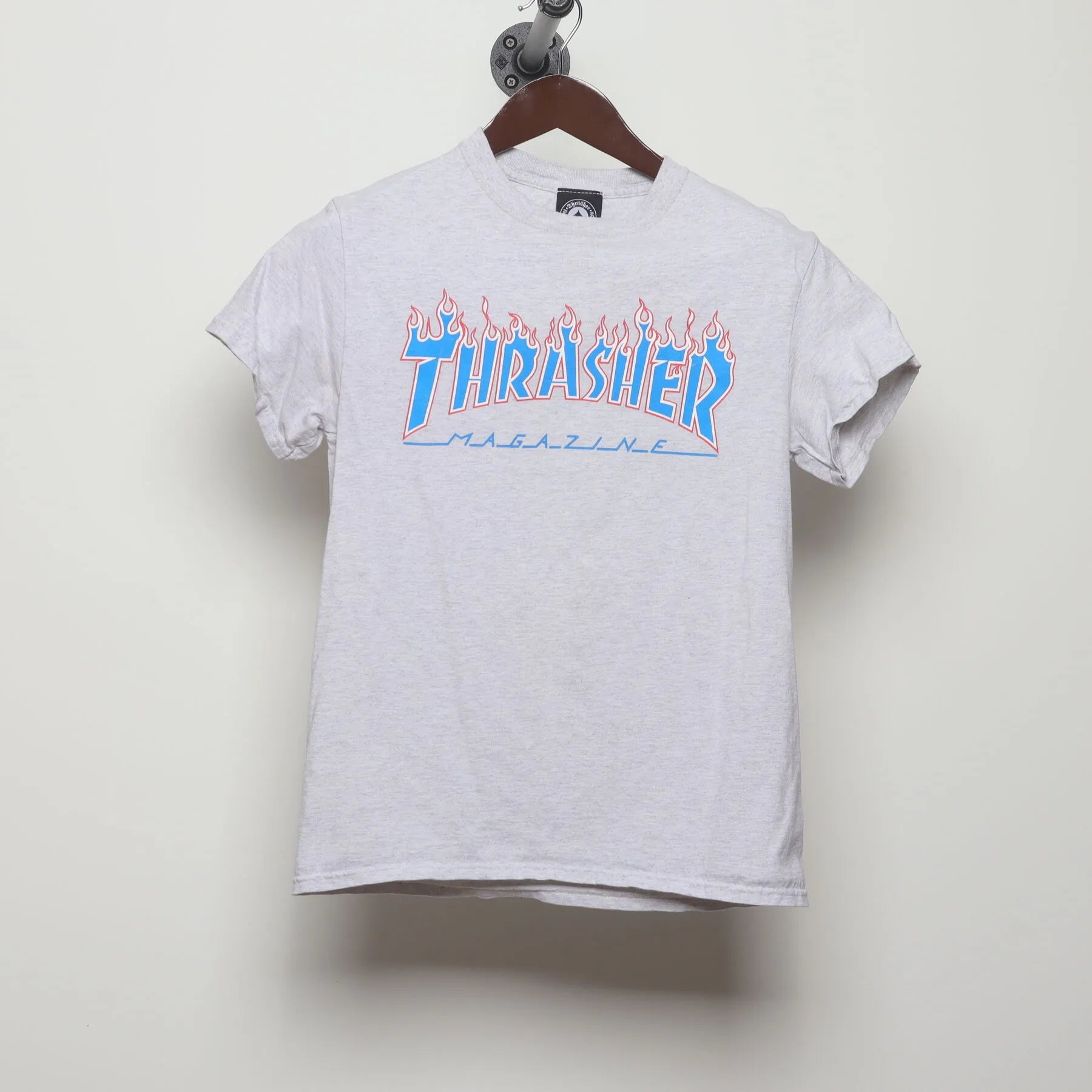 Front view of Vintage Modern Thrasher Magazine "Flame Logo" T-Shirt - XS