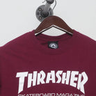 Close-up of the collar and tag on the Vintage Modern Thrasher "Skateboard Magazine Logo" T-Shirt - S