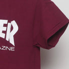 Close-up of the sleeve on the Vintage Modern Thrasher "Skateboard Magazine Logo" T-Shirt - S