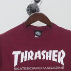 Close-up of the collar and tag on the Vintage Modern Thrasher "Skateboard Magazine Logo" T-Shirt - XS