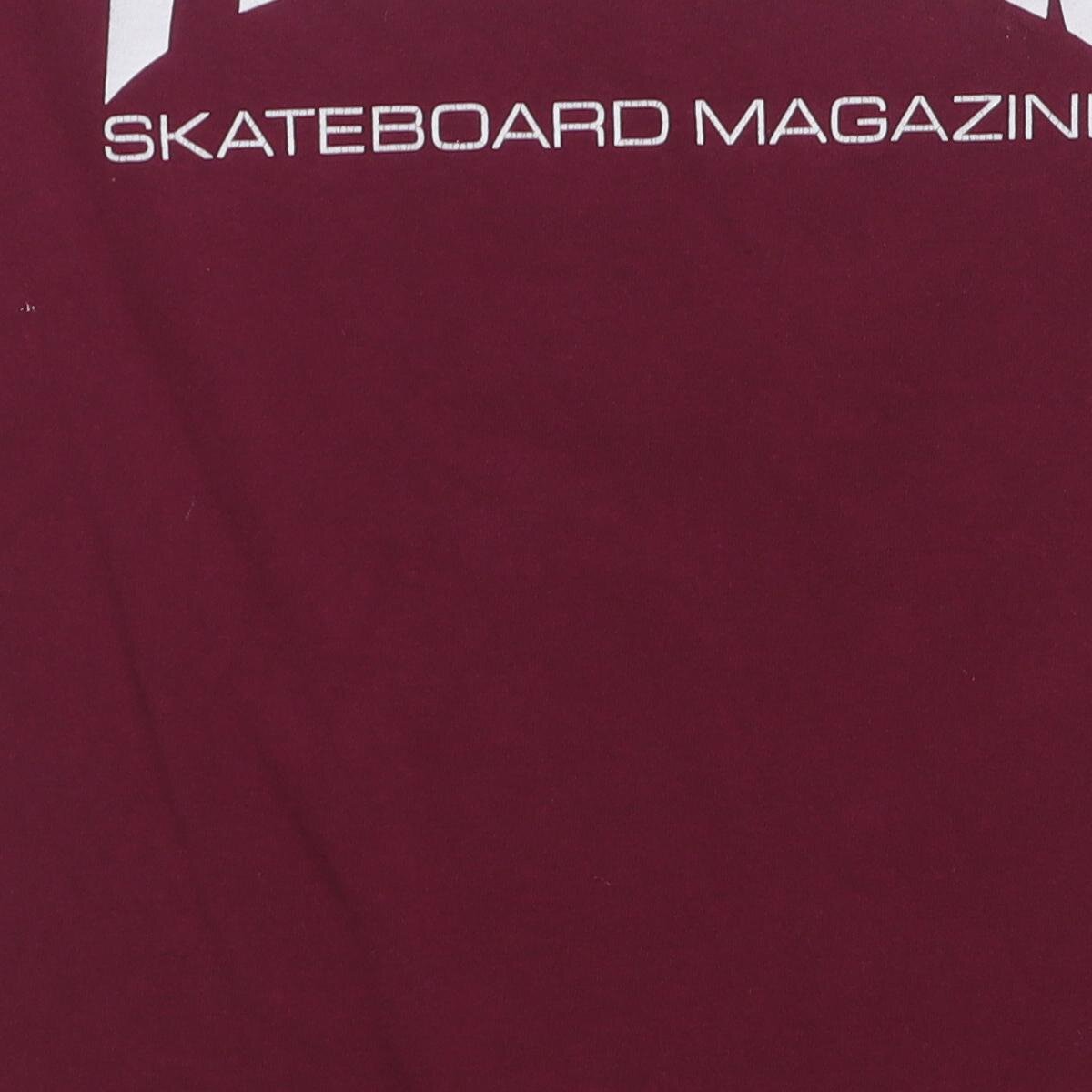 Close-up of the main graphic on the Vintage Modern Thrasher "Skateboard Magazine Logo" T-Shirt - XS