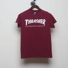 Front view of Vintage Modern Thrasher "Skateboard Magazine Logo" T-Shirt - XS