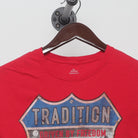 Close-up of the collar and tag on the Vintage Modern Tru-Spec "Tradition Patriotic Truck" T-Shirt - S