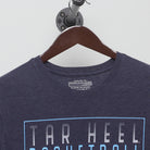 Close-up of the collar and tag on the Vintage Modern UNC "Tar Heel Basketball" T-Shirt - M