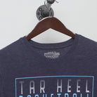 Close-up of the collar and tag on the Vintage Modern UNC "Tar Heel Basketball" T-Shirt - M