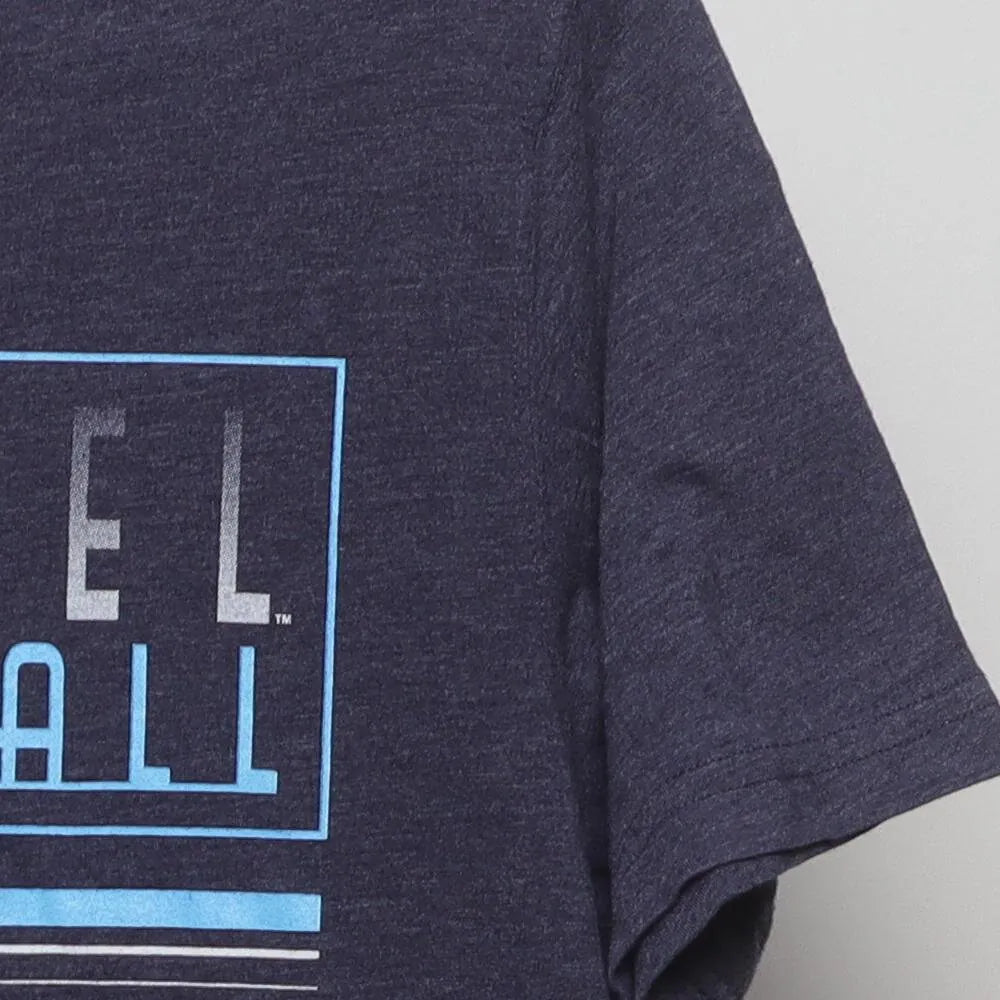 Close-up of the sleeve on the Vintage Modern UNC "Tar Heel Basketball" T-Shirt - M