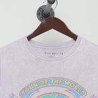 Close-up of the collar and tag on the Vintage Modern Van Halen "1984 Tour of the World" T-Shirt - L