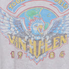 Close-up of the main graphic on the Vintage Modern Van Halen "1984 Tour of the World" T-Shirt - L