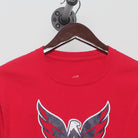 Close-up of the collar and tag on the Vintage Modern Washington Capitals "Rock The Red" T-Shirt - S