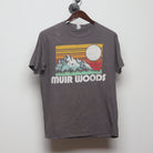 Front view of Vintage Muir Woods Retro Sunset Graphic T-Shirt L