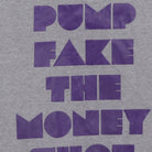 Close-up of the main graphic on the Vintage 2000s Nike "Don't Pump Fake The Money Shot" T-Shirt - L