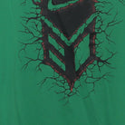 Close-up of the Right sleeve on the Vintage Y2K Nike "Cracked Shield Graphic" T-Shirt - XL