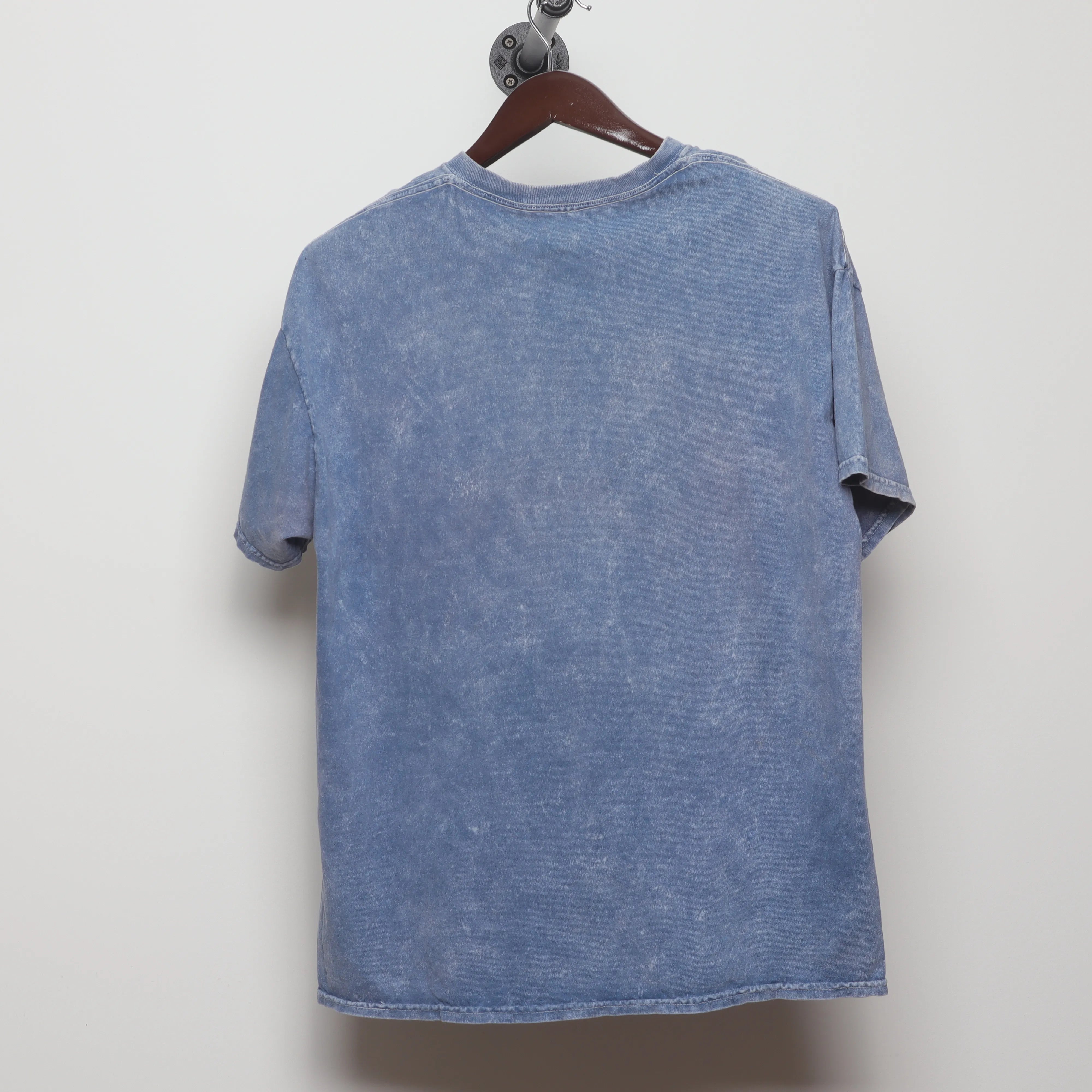 Back view of Vintage Pac-Man Acid Wash Video Game T-Shirt L