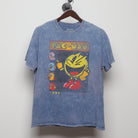 Front view of Vintage Pac-Man Acid Wash Video Game T-Shirt L