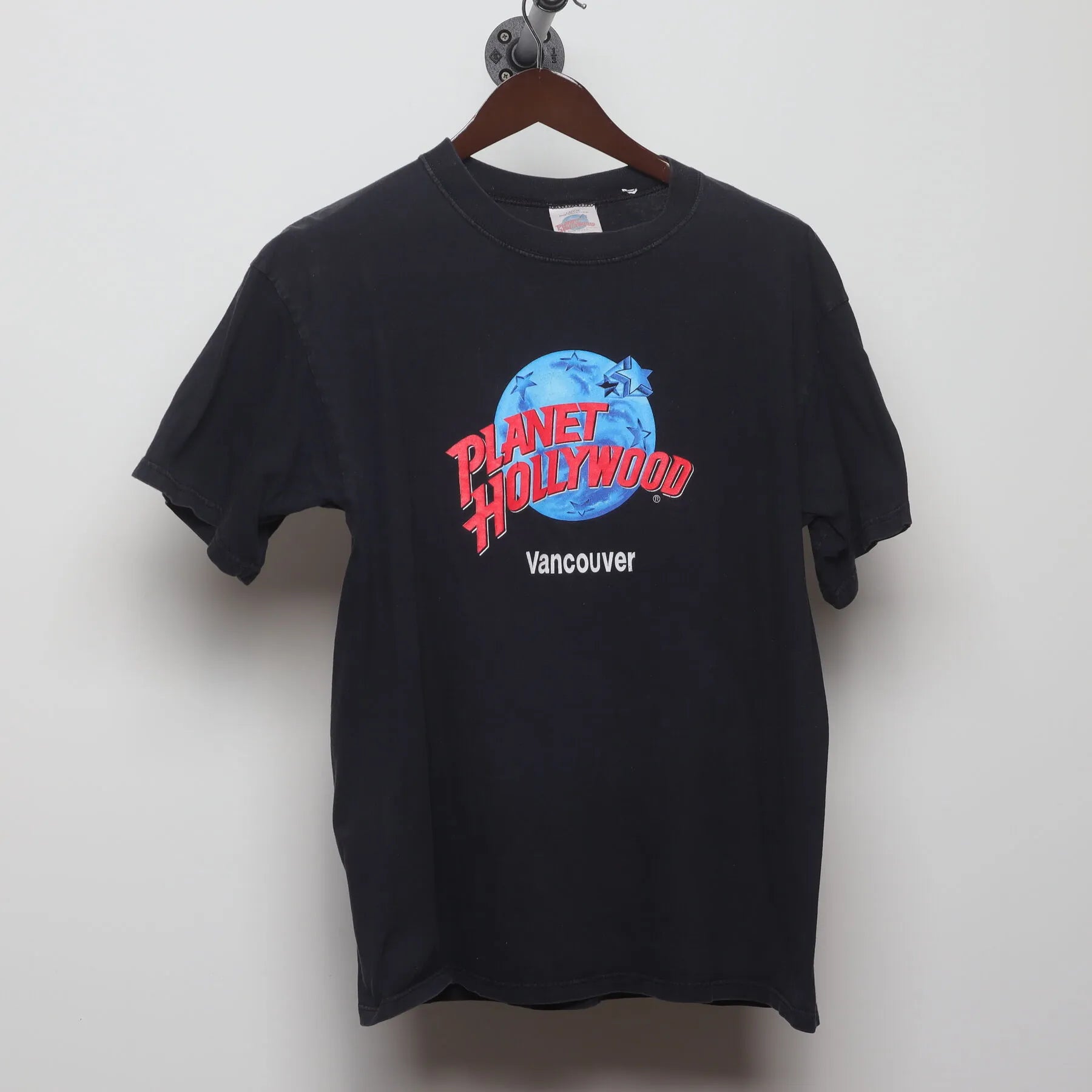 Front view of Vintage 1990s Planet Hollywood "Vancouver" T-Shirt - L